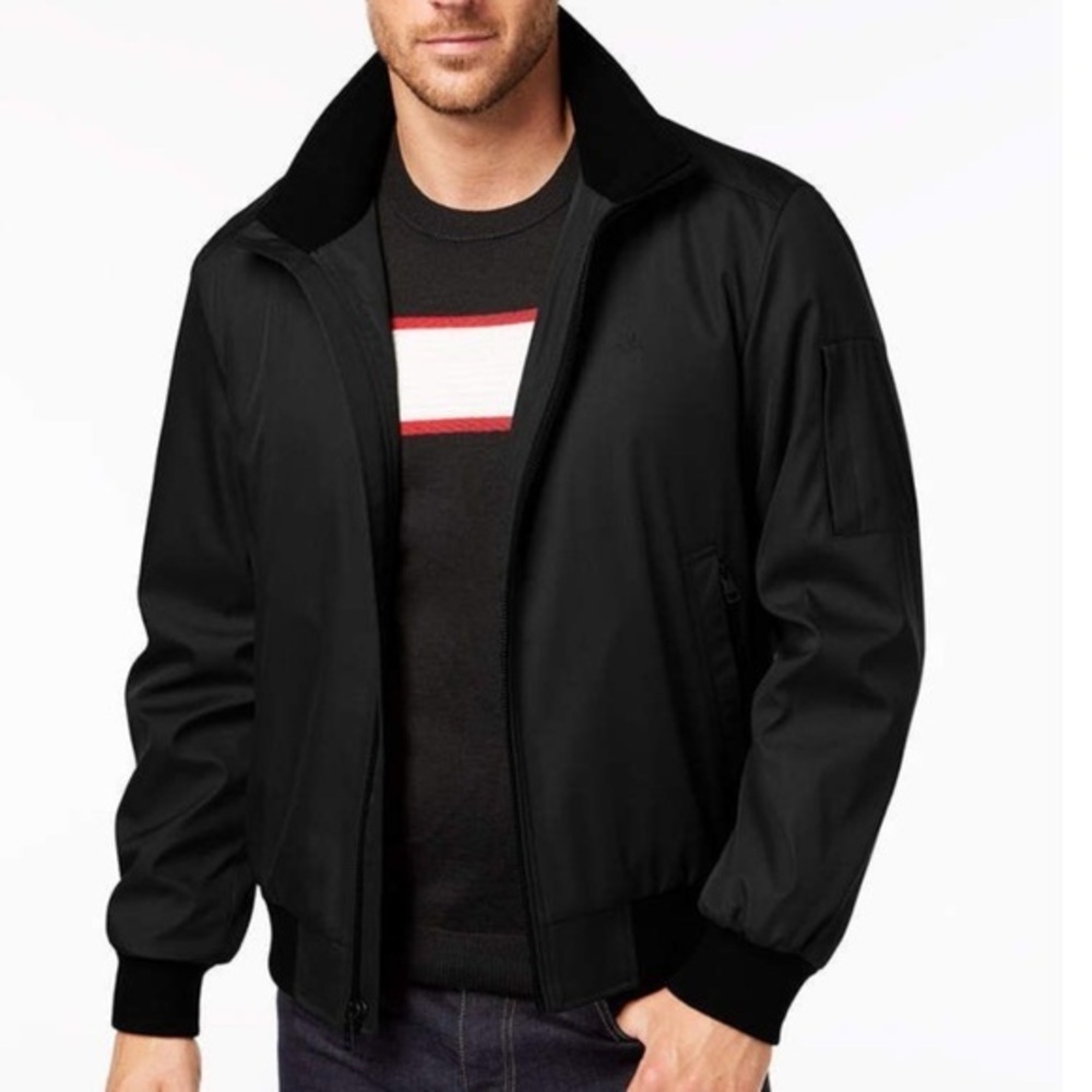 🥑Calvin Klein Bomber Jacket Black XL | Streetwear Core Minimalist Tech Style